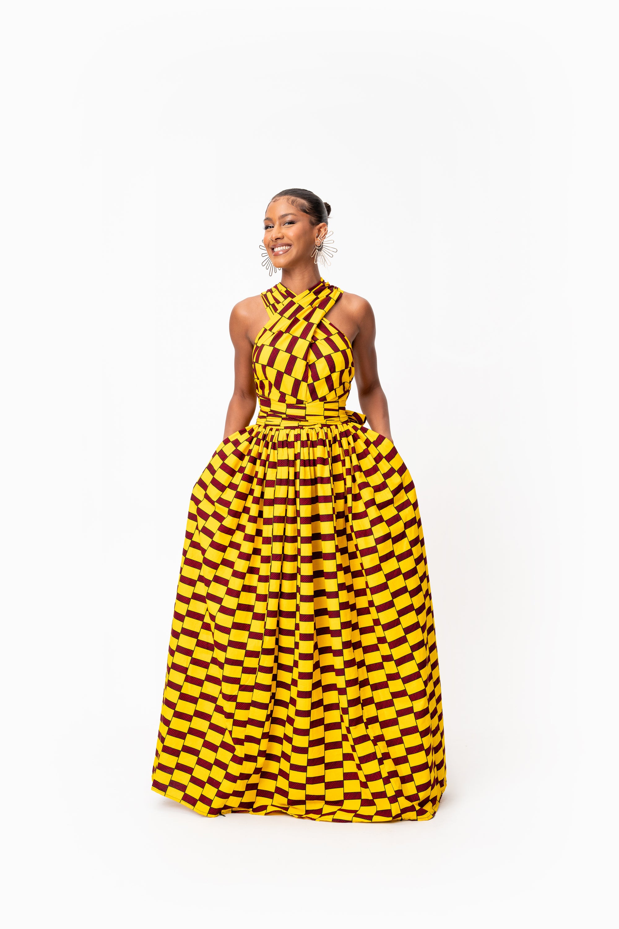 TOYO African print Maxi Infinity dress