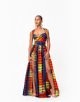 RONKE African print Maxi Infinity dress