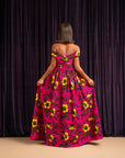 ESE African print Maxi Infinity dress