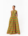 TANI African print Maxi Infinity dress