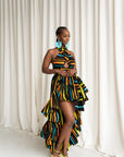 DELE African Print Hi-low Infinity Dress