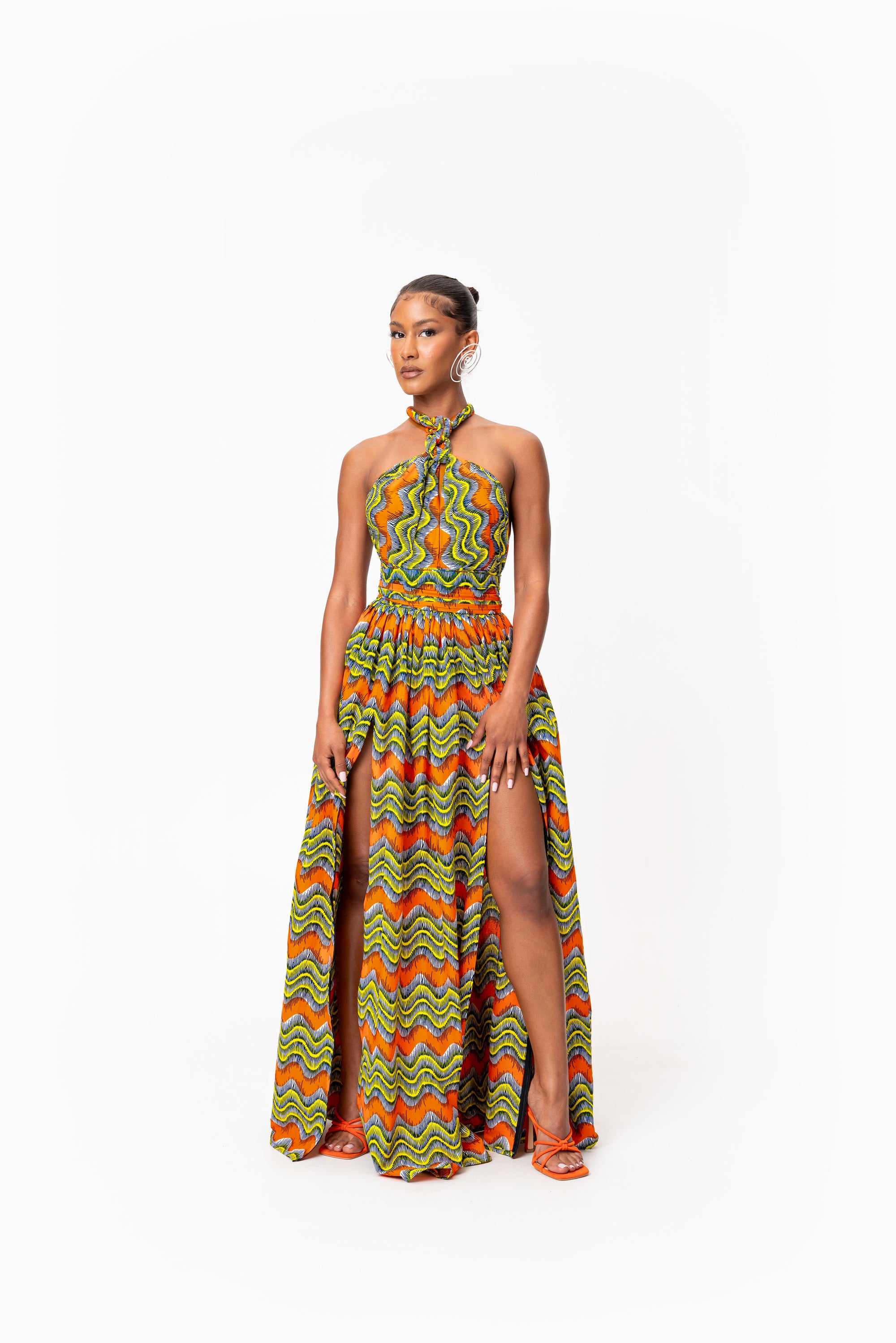 TANI African print Maxi Infinity dress