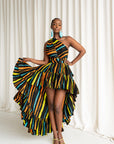 DELE African Print Hi-low Infinity Dress