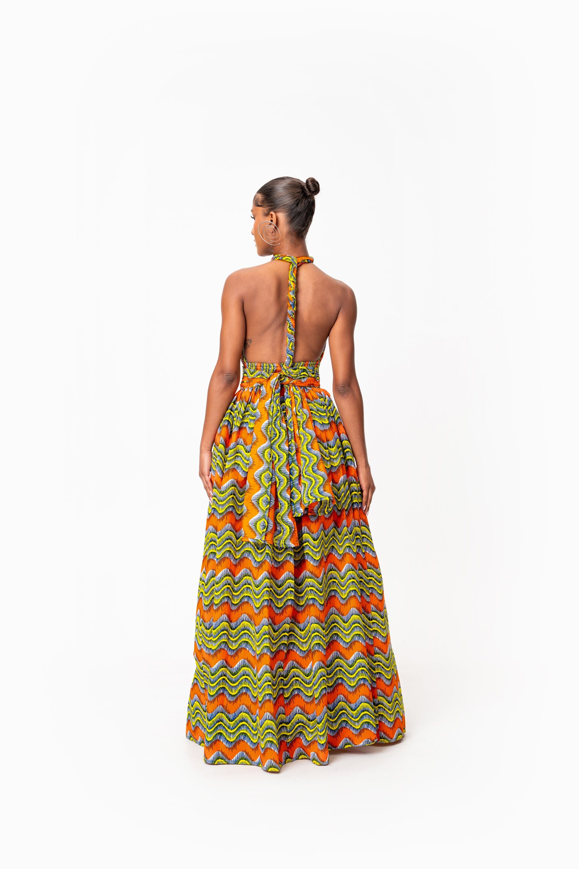 TANI African print Maxi Infinity dress