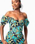 BADE African Print Corset Top