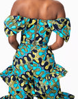 BADE African Print Corset Top