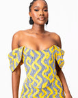 LILY African Print Corset Top