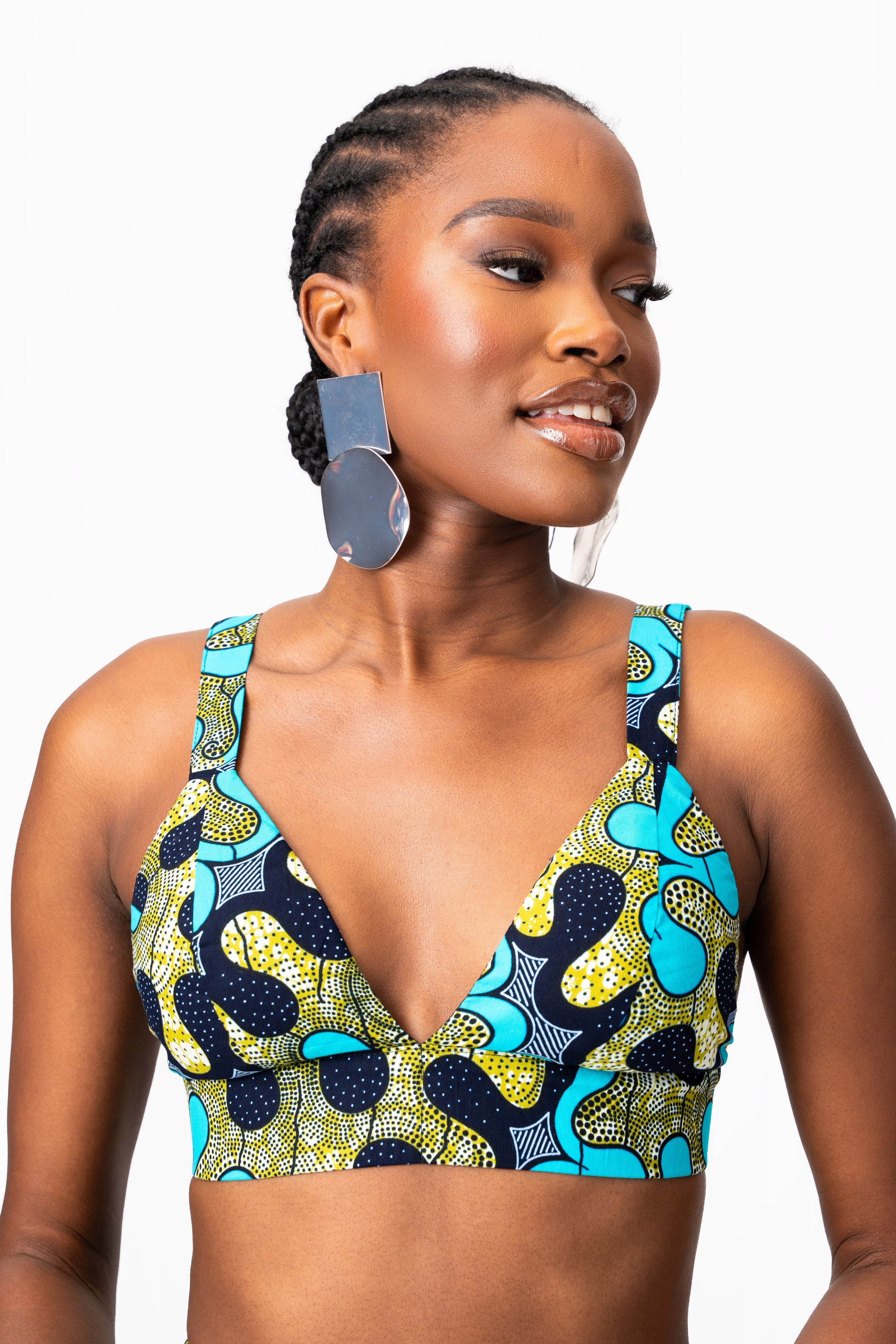 BADE African Print Bra Top