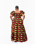 NAYA Tiered African Print Maxi Skirt