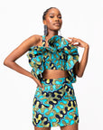 BADE African Print Mini Skirt