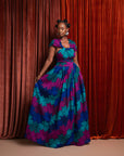 ZURI African print Maxi Infinity dress