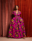 ESE African print Maxi Infinity dress