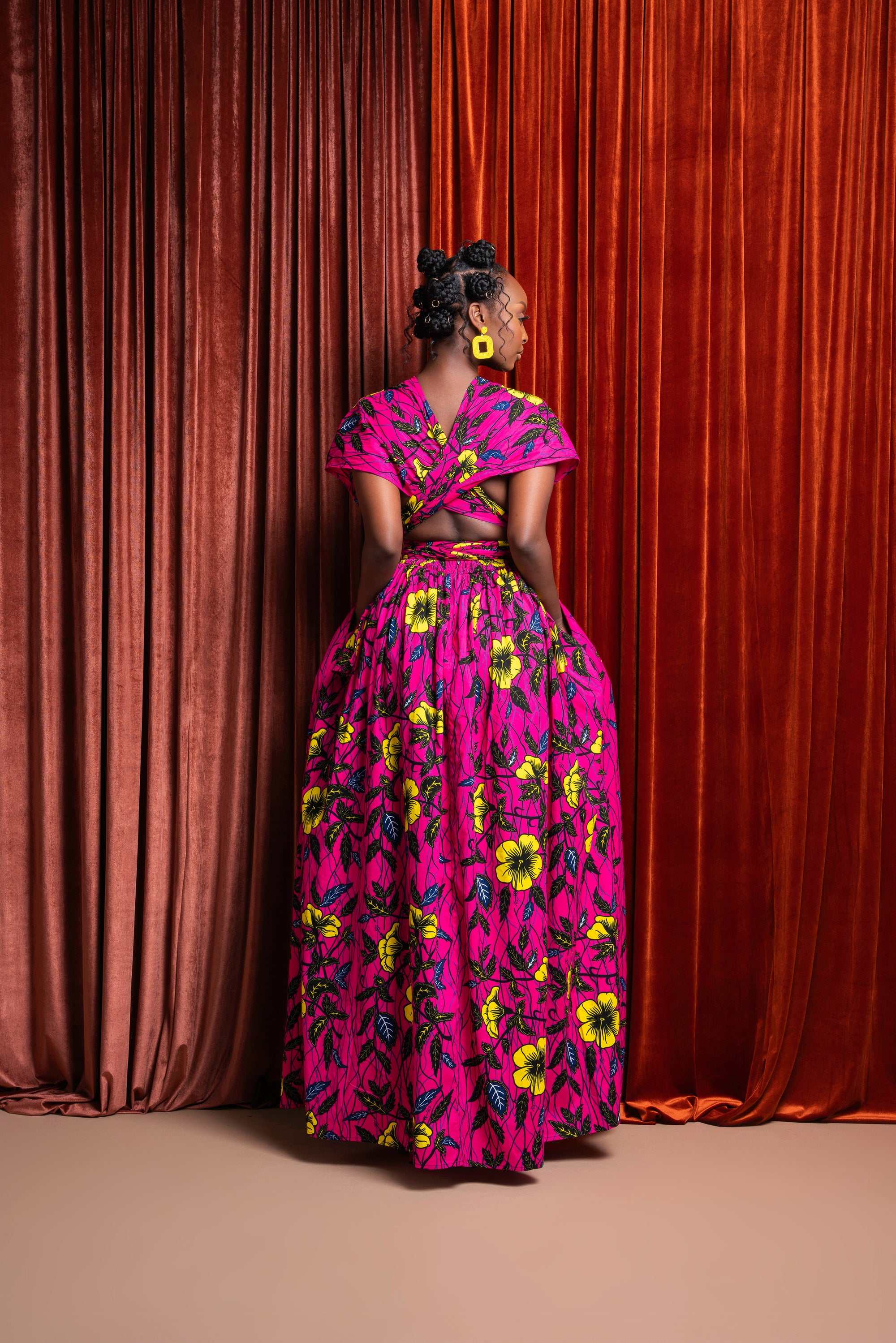 ESE African print Maxi Infinity dress