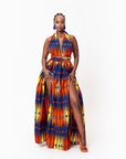 RONKE African print Maxi Infinity dress