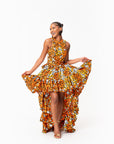 OTTI African Print Hi-low Infinity Dress