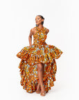 OTTI African Print Hi-low Infinity Dress