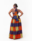 RONKE African print Maxi Infinity dress