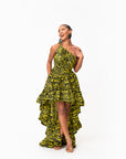 CHIMA African Print Hi-low Infinity Dress