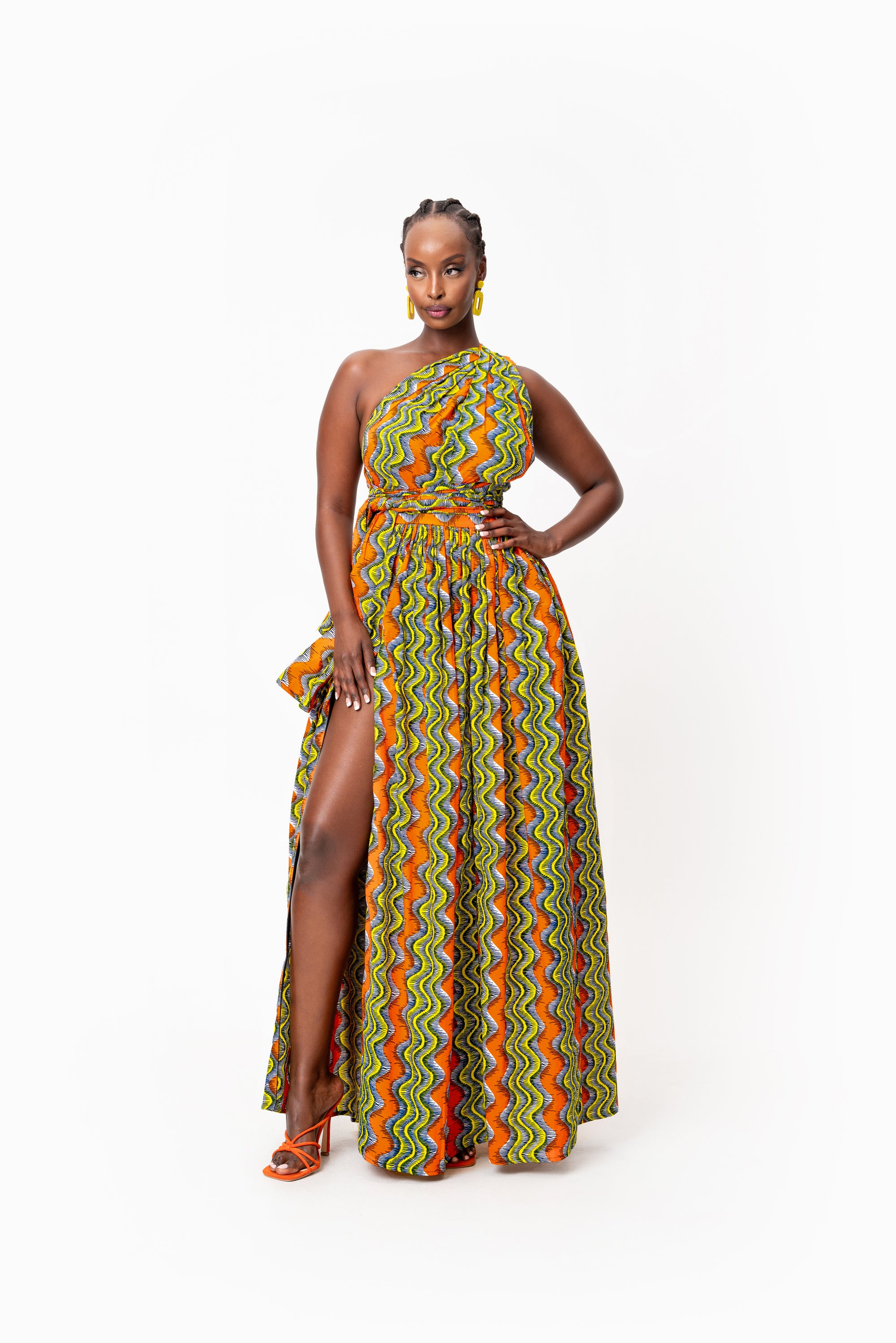 TANI African print Maxi Infinity dress