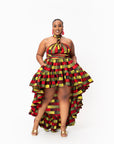 NAYA African Print Hi-low Infinity Dress