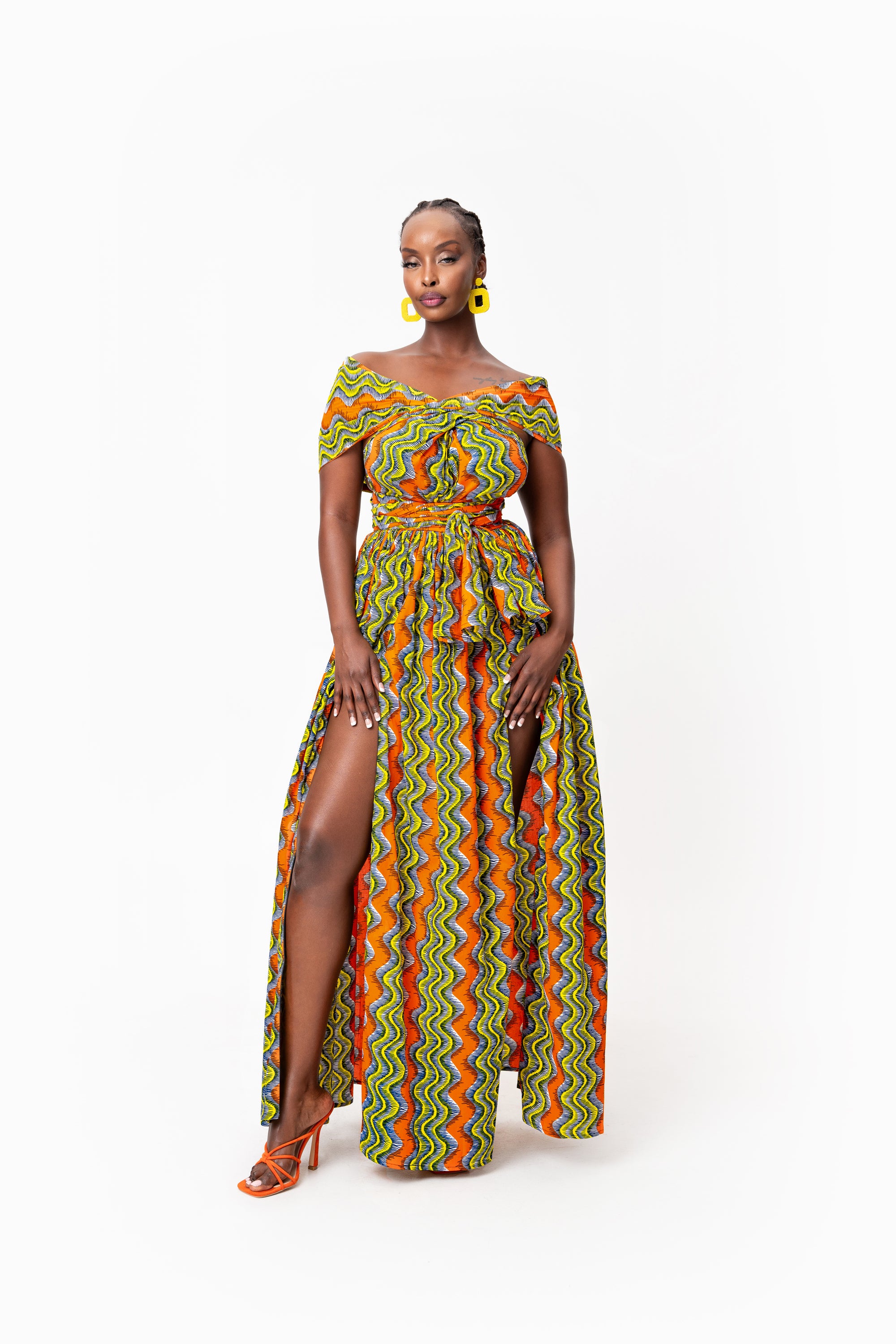 TANI African print Maxi Infinity dress