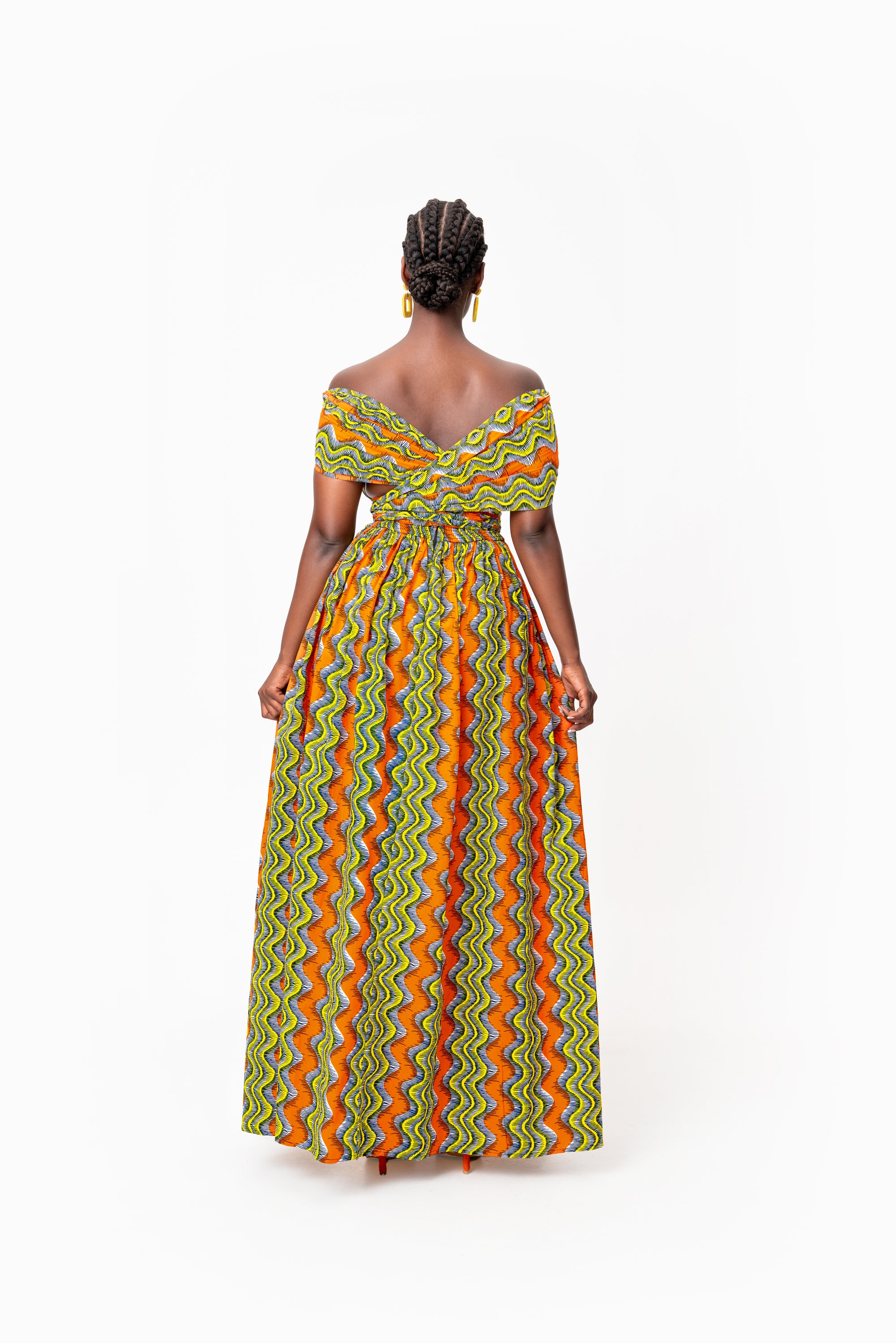 TANI African print Maxi Infinity dress