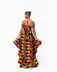 NAYA African Print Hi-low Infinity Dress