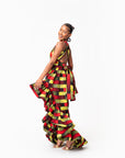 NAYA African Print Hi-low Infinity Dress