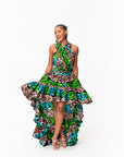 ADA African Print Hi-low Infinity Dress