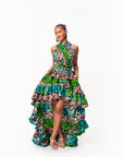 ADA African Print Hi-low Infinity Dress