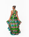 ADA African Print Hi-low Infinity Dress