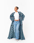 LINA African Print convertible Kimono