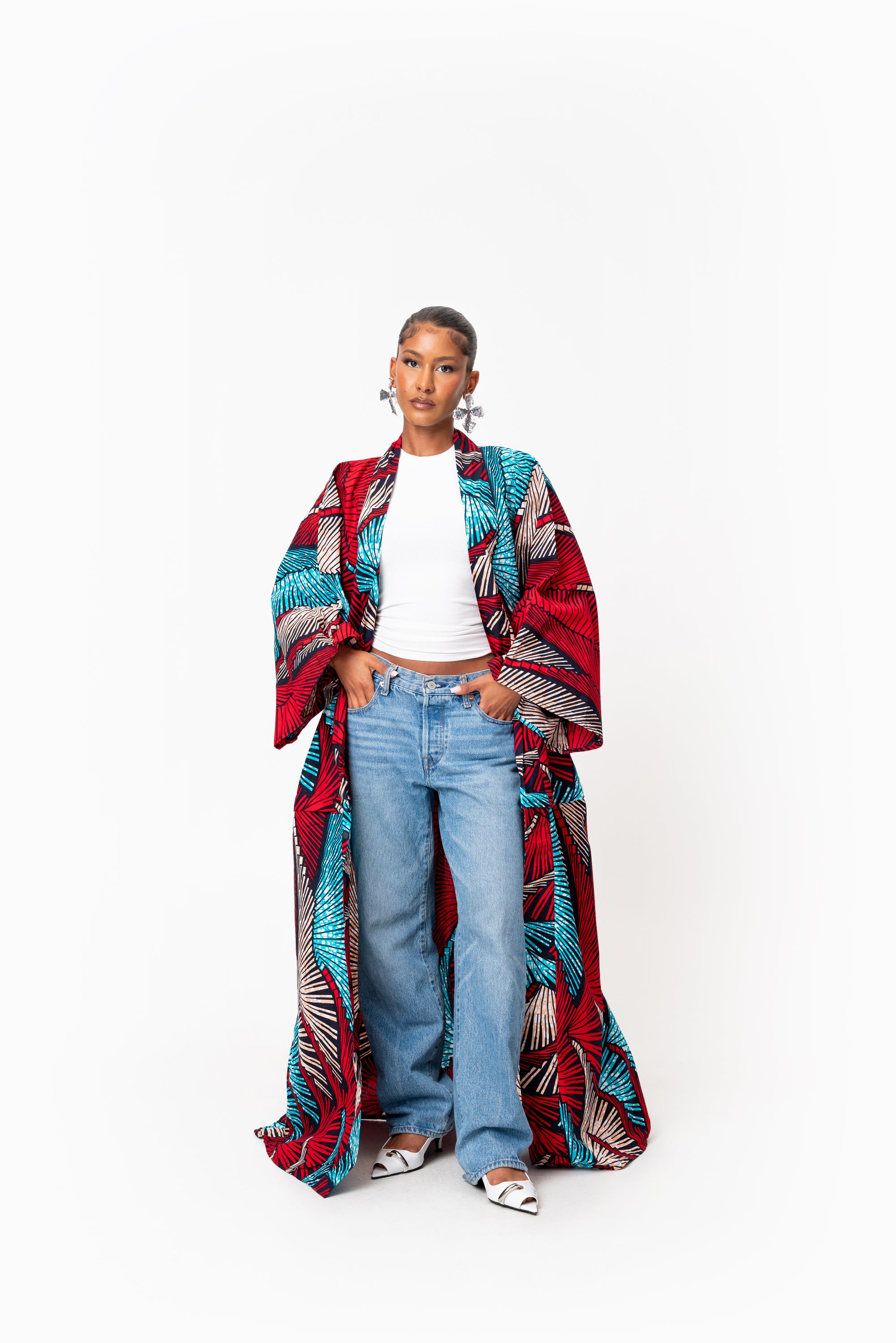 ONA African Print convertible Kimono