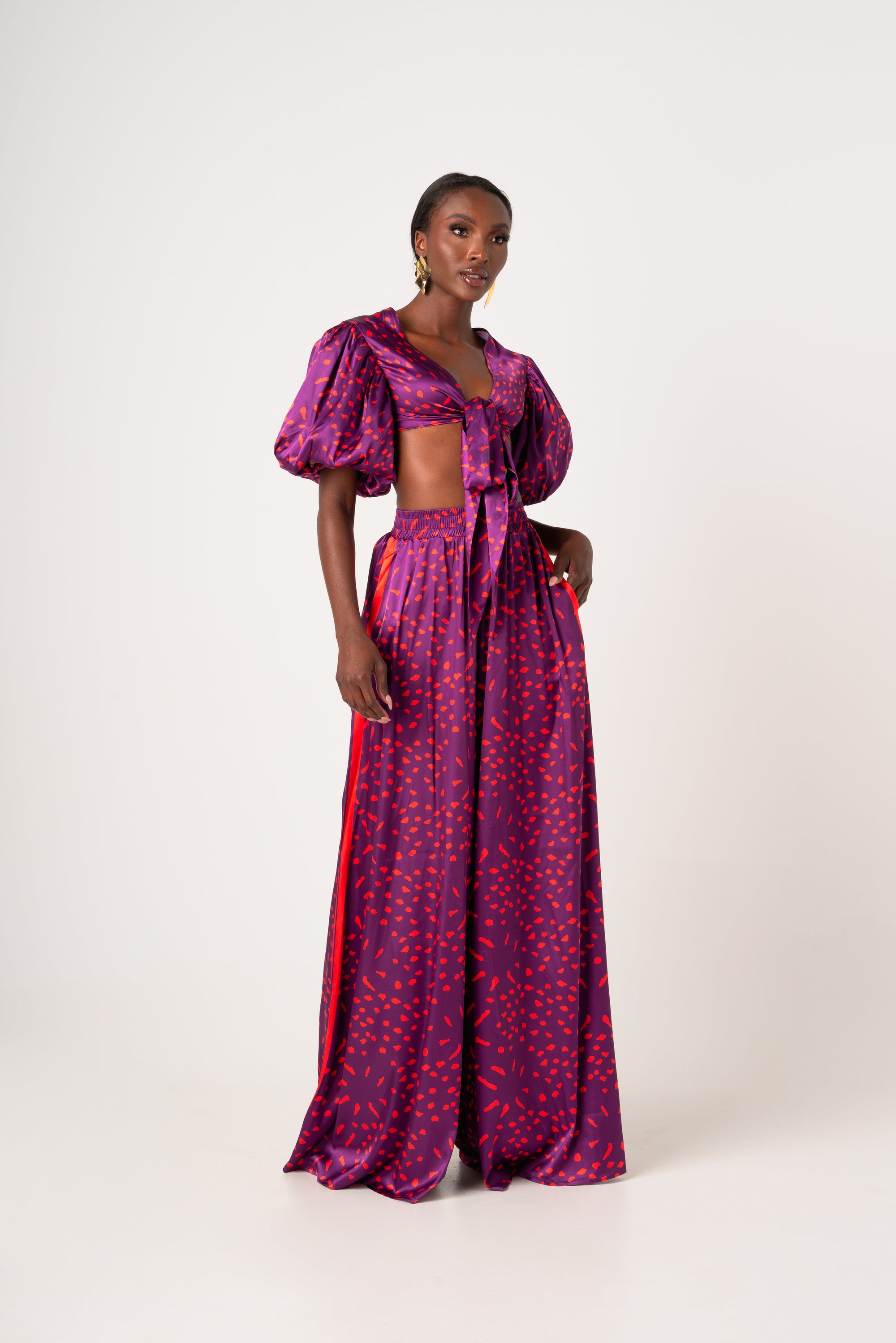 AMINAH WIDE LEG PANTS