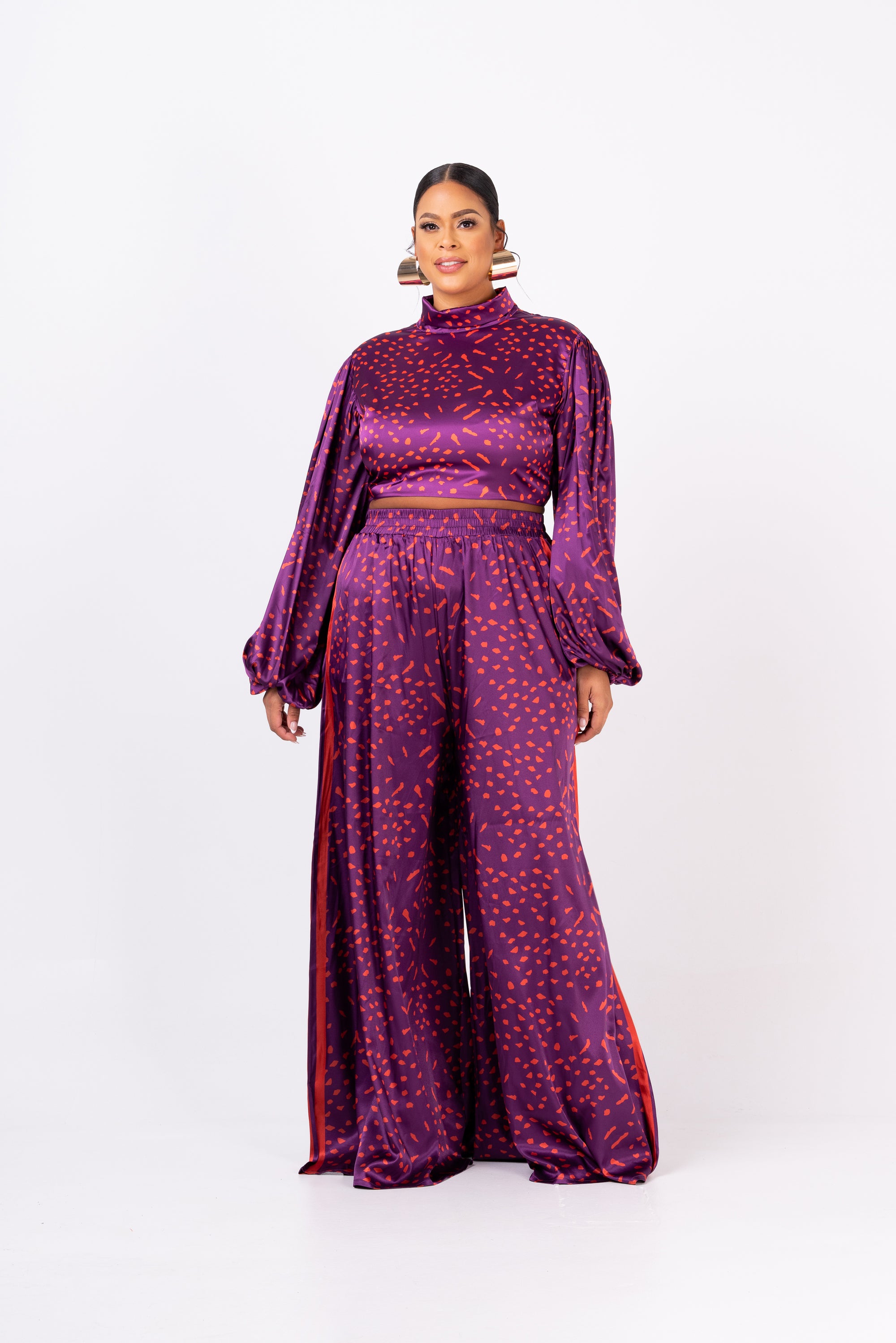 AMINAH WIDE LEG PANTS