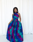 ZURI African print Maxi Infinity dress