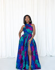 ZURI African print Maxi Infinity dress