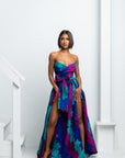 ZURI African print Maxi Infinity dress