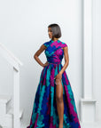 ZURI African print Maxi Infinity dress