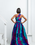 ZURI African print Maxi Infinity dress